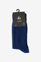 Men's Dark Blue Single Ribbed Socks
