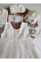Baby Girl Newborn Wedding Dress Princess Dress 5 Piece Mevlütlük Set Long Sleeve Lace Dress - 4