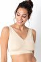 Women's Beige Seamless Shaping Gathering Bra New Season - 3