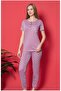 VISKOSE SHORT SLEEVE PAJAMAS SET - 2