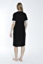 Black Lace Detailed Maternity and Maternity Nightgown Set - 5