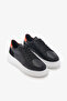 Venti Black Genuine Leather Women's Sneakers - 4