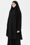Women's Hijab Medina Silk Sheet Set with Veil, Soufflé and Skirt in Black - 5