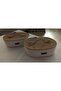 2-Piece Lid Wicker Basket Multi-Purpose Basket Organizer - 3