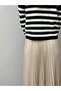 Beige Tight Pleated Skirt - 4