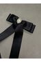 نموذج قطرة من اللؤلؤ والأحجار Grogen Ribbon Bow مشبك تلقائي - 2