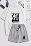 Unisex Women Men Jeon Jungkook BTS Printed Special Design Oversize T-shirt and Shorts Tracksuit Set