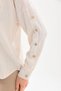 NATURAL BEIGE,BLACK.VISON COLOR-LINEN WOMEN'S SHIRT - 3