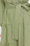 Light Khaki Belted Mandarin Collar Button-Detail Woven Dress TCTSS21EL3343 - 5