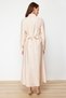 Beige Elastic Waist Belt Pocket Detail Woven Dress TCTSS22EB0034 - 6