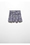 Lilac Leopard Patterned Draped Skirt - 2