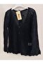 Women's Hollowed-Out Floral Patterned Short Seasonal Trend Cardigan - 3