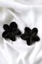 Black Velvet Lotus Hair Clip Set of 2