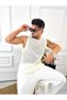 T-Shirt Breathable Anti-Sweat Cotton Mesh T-Shirt Oversize T-Shirt Zero Sleeve T-Shirt - 7