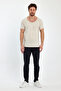 Deep Neck Short Sleeve Fit Cut T-Shirt - 7