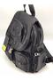 Women's Black Washed Leather Backpack - 2