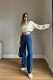 Women's High Waist Lycra High Waist Wide Leg Loose Wide Leg Jeans - 5