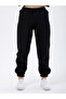 Plus Size Women's Black Rubber Leg Sweatpants - 2