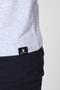 Buttoned Crew Neck Long Sleeve T-shirt Np-collargo - Light Gray - 5
