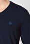 V-Neck Long Sleeve T-shirt Np-trelargo - Navy Blue - 4