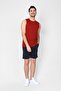 O-collar Sleeveless T-shirt Cuerposino - Claret Red