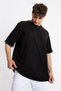 Oversize O-collar T-shirt Basuelto - Black - 6