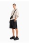 Men's Regular Cut Cotton Shorts with Pockets Black BERMUDA 3D1P69 1JHSZ-0999 - 3