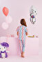 Hello Kitty Licensed 100% Cotton Multicolor Button Sleepwear Set - 5