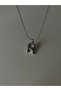 Steel Balloon R Letter Necklace - 2