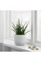 15 cm Gray Ceramic Striped Flower Pot Decorative Vase