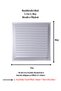 Matte Chrome 25x35 Aluminum Vent Bathroom WC Ventilation Shutter