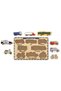 Wooden Find and Plug Educational 2 Piece Jigsaw Puzzle Set - 3