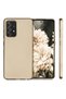 جراب سيليكون ذهبي غير لامع متوافق مع هاتف Galaxy A72