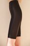 Women's Black Biker High Waist Above Knee Daily and Sports Use Cyclist Recovery Tights - 2