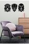 African Masks Wall Decor - Ornament, Wooden Decorative Painting