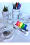 Office Set Pen Holder Note Holder Cup Holder Memo Pad Holder Paper Clip Holder Business Card Holder - 2