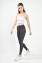 Anthracite Diver Side White Piping High Waist Tights - 3