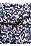 Lilac Leopard Patterned Draped Skirt - 3