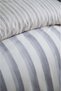 Muslin Collection Stripe Gray Double Muslin Bed Covered 100% Cotton Duvet Cover Set - 2