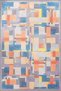 Checkered Colorful Patterned Woven Base Carpet Miravip2