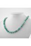 Amazonite 6 mm Knotted Natural Stone Necklace
