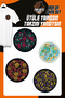 Iron-On Woven Crest Set Patch Patch Colorful Flower Model (4 PCS)