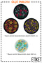 Iron-On Woven Crest Set Patch Patch Colorful Flower Model (4 PCS) - 2