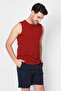 O-collar Sleeveless T-shirt Cuerposino - Claret Red - 4