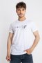 Printed O-collar T-shirt Apiso - White