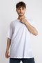 Oversize O-collar T-shirt Basuelto - White - 2
