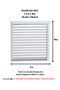 30x50 Cm White Aluminum Grille Bathroom WC Ventilation Shutter