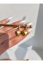 Stainless Steel Zircon Stone - Balloon Heart Dangle Women's Earrings - 3