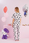 Hello Kitty Licensed 100% Cotton Gray Multicolor Crew Neck Pajama Set - 3