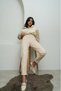 Women's High Waist Beige Mom Jeans Lycra Stretchy Jeans Boyfriend Premium Jeans - 3